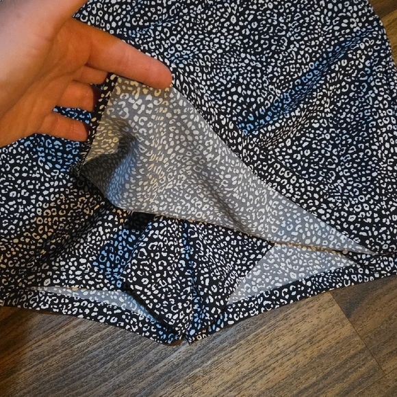 Zara Black and White Animal Print Skort Size XS - Picture 2 of 5